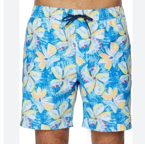 O'Neill Multi Color Tropical Floral Mashup Volley Boardshorts Sz XXL NEW - Picture 1 of 16